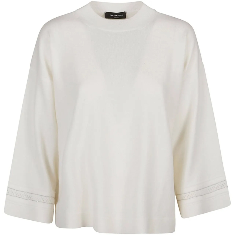 Fabiana Filippi Sweatshirt Sweater White weiß