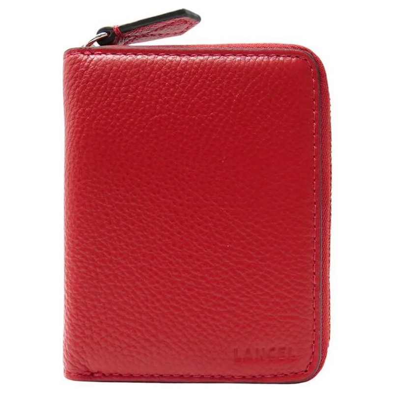 Lancel Geldbörse NEUE LANCEL REISSVERSCHLUSS-GELDBÃ–RSE HANDYLADEGE rot