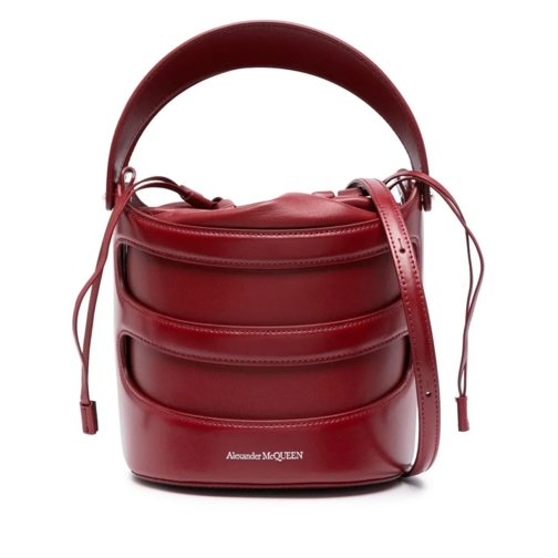 Alexander McQueen Bucket Bag The Rise Bucket Red