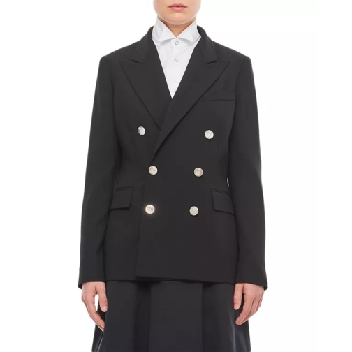 Ralph Lauren Camden Wool Double-Breasted Jacket Black 