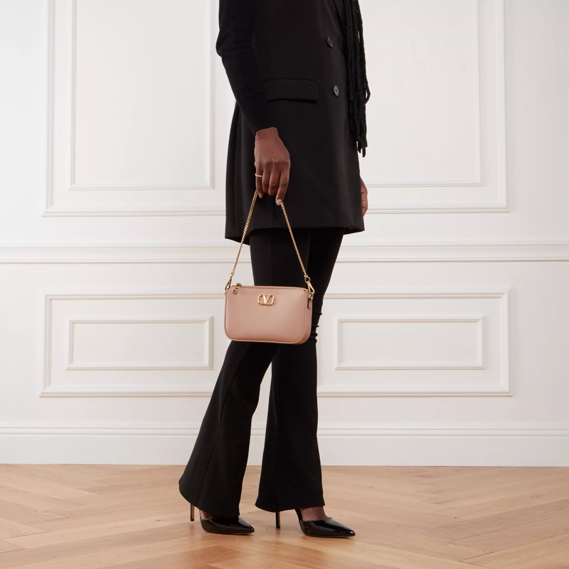 Valentino Garavani Crossbody Bag Pouch Vlogo Signature  Rose(Image 2)