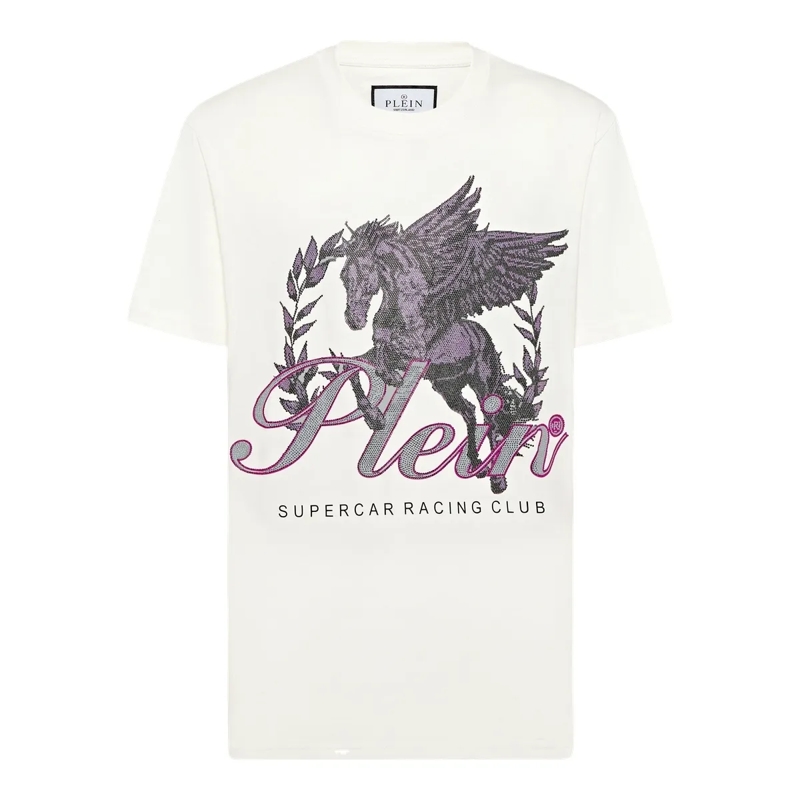 Philipp Plein T-Shirt T-Shirt Racing weiss