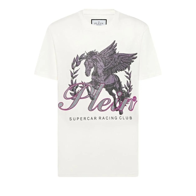 Philipp Plein T-Shirt T-Shirt Racing weiss