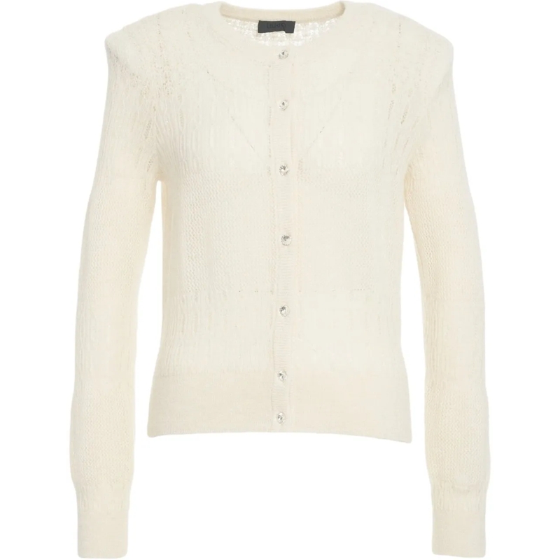 LIU JO  Lace crochet cardigan weiß