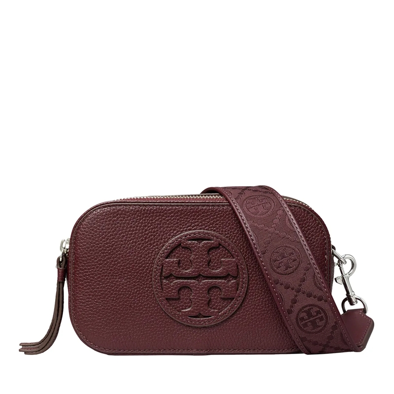 Tory Burch Crossbody Bag Miller Mini Crossbody Bag Dark Carmine