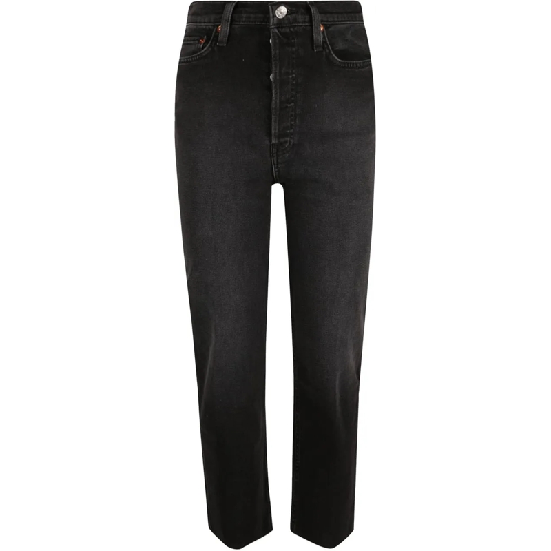 RE/DONE Skinny-Leg-Jeans 70s Stove Pipe Jeans Black schwarz