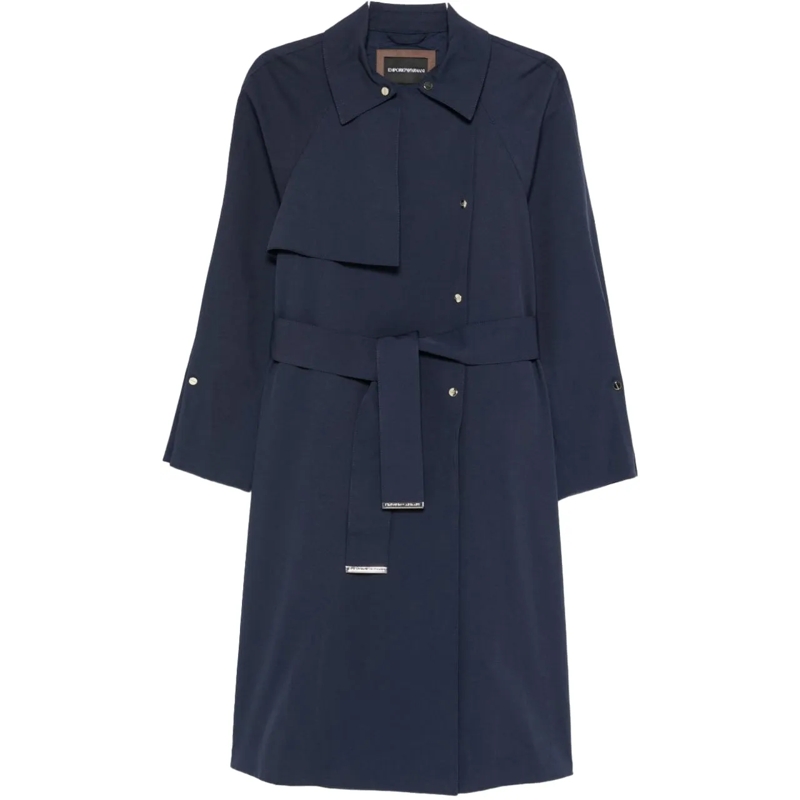 Emporio Armani Trenchcoat Coats Blue blau