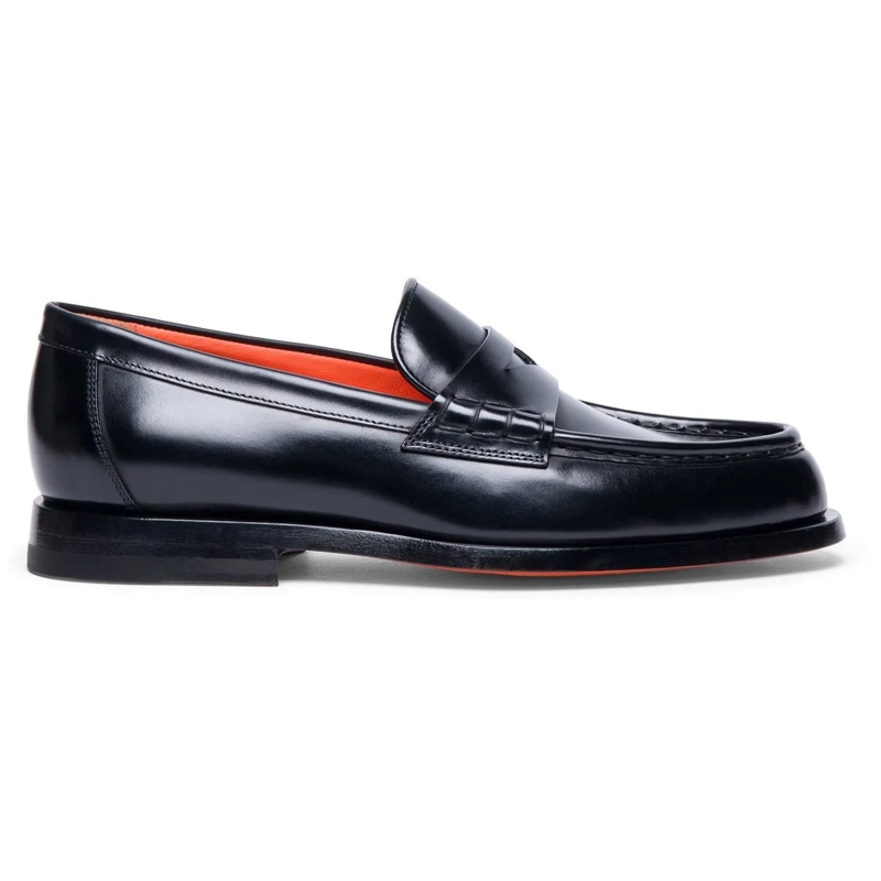 Santoni Mocassin Women?s leather loafer weiß