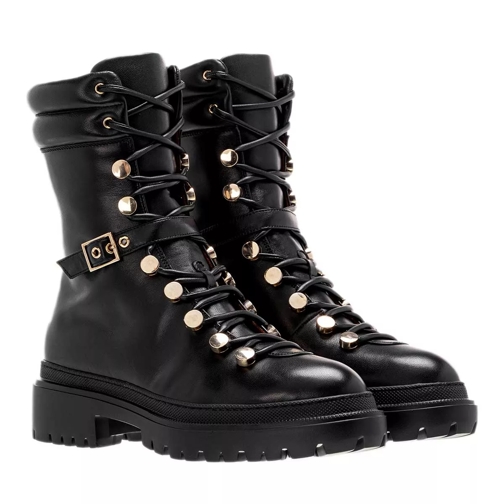 L´Autre Chose Mountain Boot Lamb Leather Black Ankle Boot