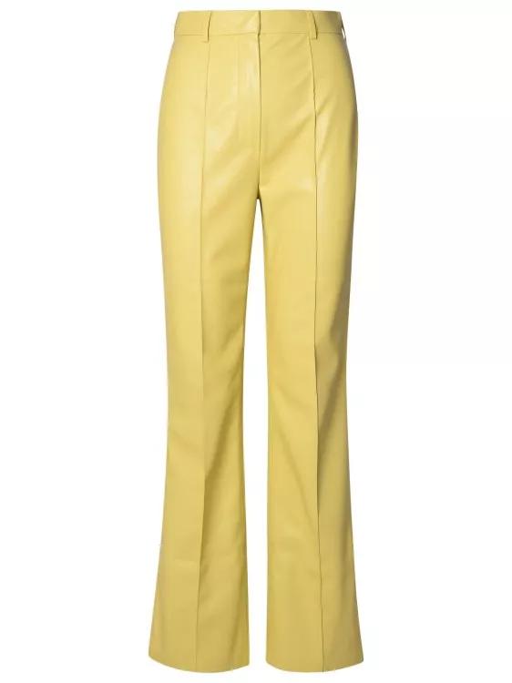 Nanushka - Leena%27 Lime Polyurethane Pants - Größe S - yellow