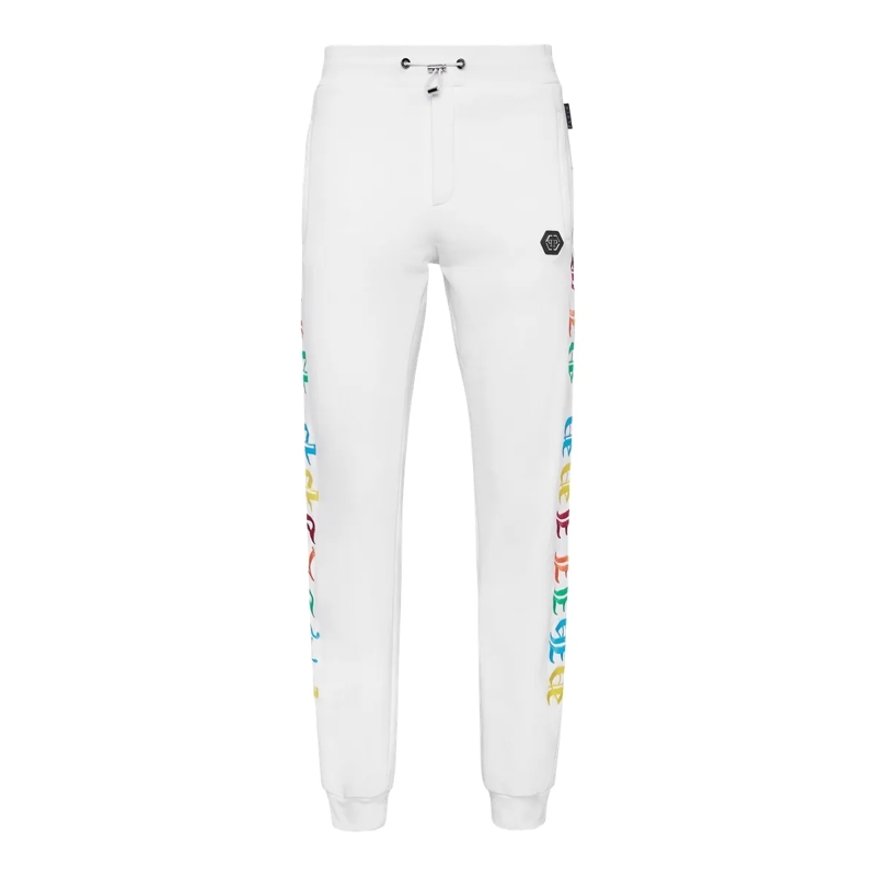 Philipp Plein Jogginghose Jogginghose Gothic Plein weiss