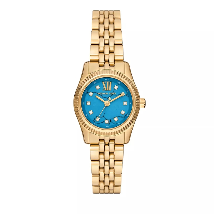 Michael kors blue dial watch best sale