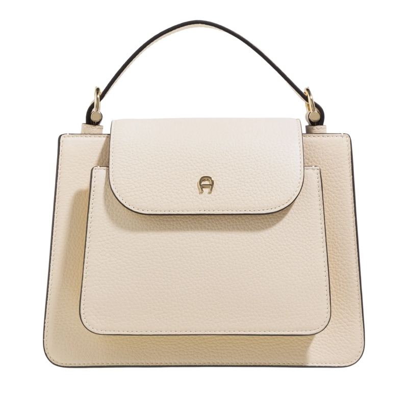 AIGNER Satchel Delia Macadamia White