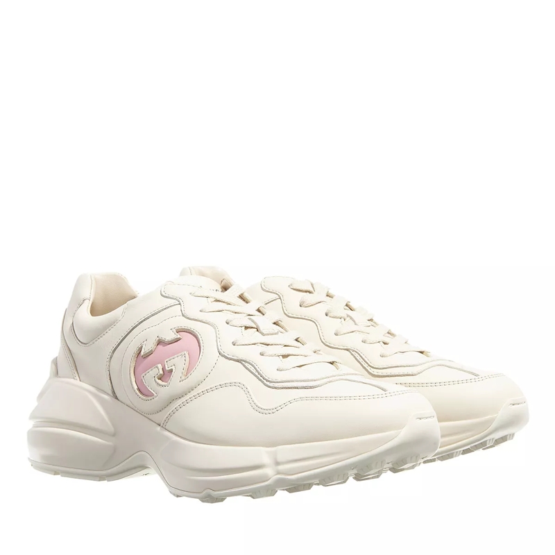 Gucci Low-Top-Sneaker Rhyton Sneaker Ivory Leather