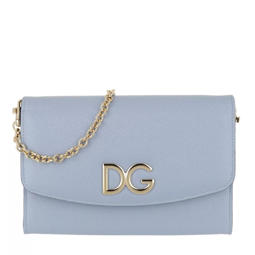 Dolce&Gabbana St. Dauphine Wallet Calf Leather Fiordaliso Portefeuille sur chaîne
