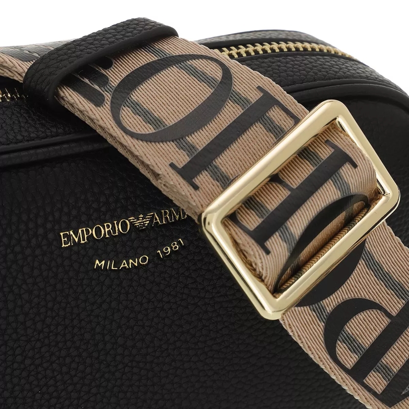 Emporio Armani Camera Bag Camera Case Nero/Silver(Image 4)