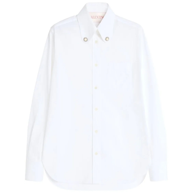 Valentino Garavani Overhemd Tailored White Shirt White