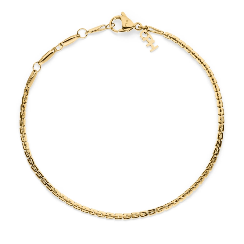 Copenhagen Armband Edelstahl Fine Edgy gold