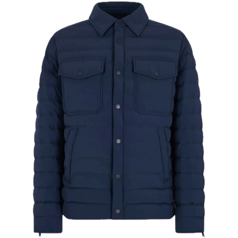 Moose Knuckles Doudoune Lennox Shirt Jacket Navy blau
