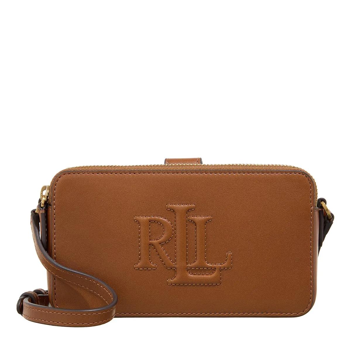 Lauren Ralph Lauren Portemonnaie - Wtly Wlt Str Wallet On A Chain Medium - Gr. unisize - in Braun - für Damen