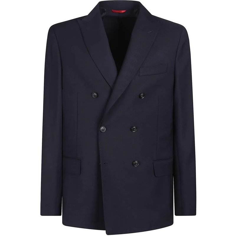 Fay Daunenjacke Deconstructed Double-breasted Jacket Blue blau
