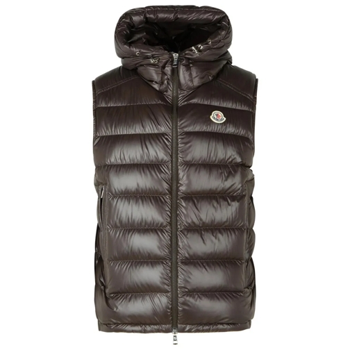 Moncler Barant' Brown Polyester Vest Brown Donzen jassen