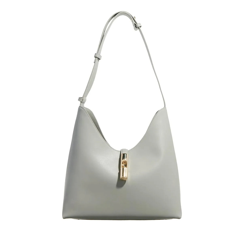 Furla Schultertasche Furla Goccia M Hobo Cenere