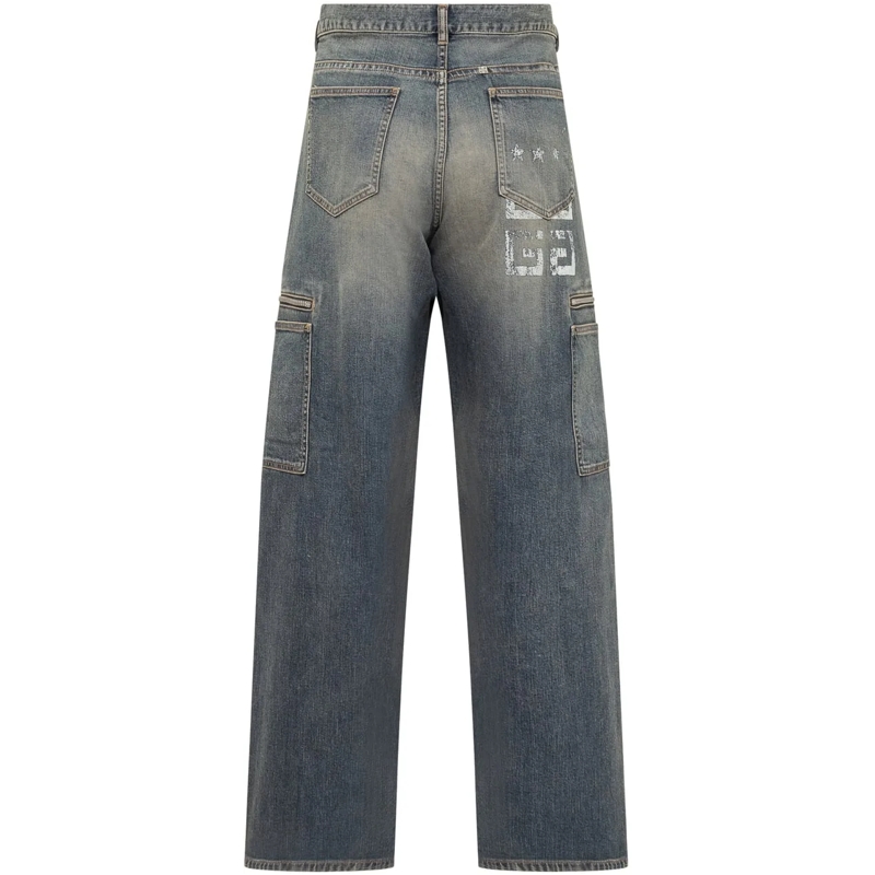 Givenchy Jeans Boyfriend Jeans in Denim Cargo 4G blau(Image 2)