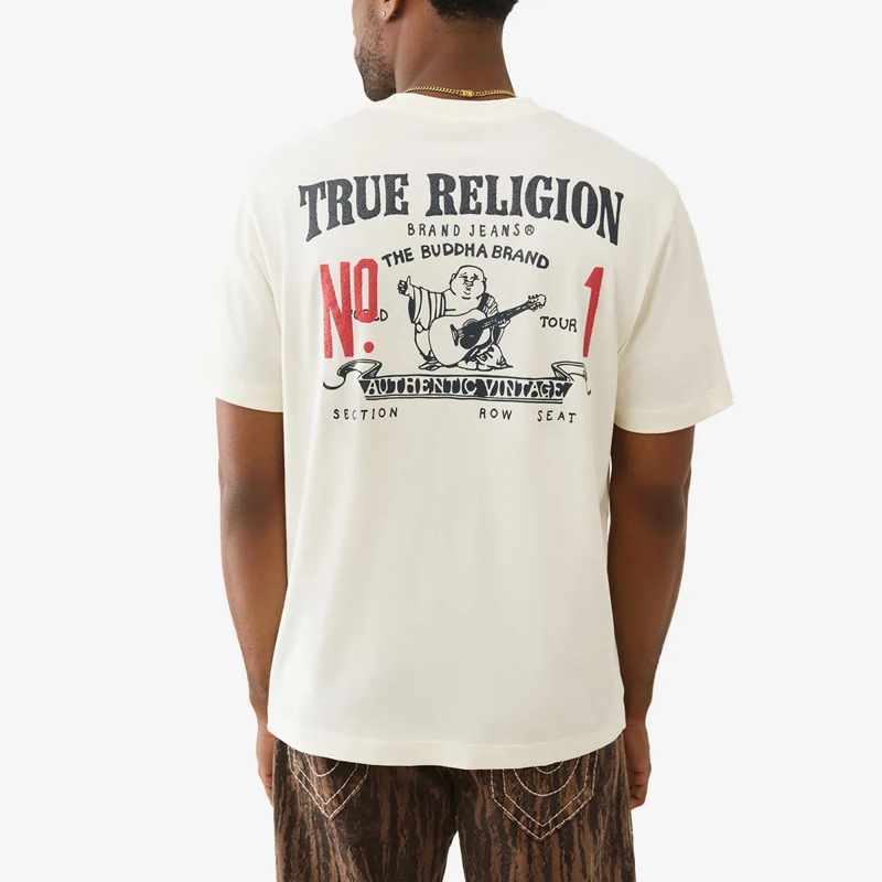 True Religion T-Shirt T-Shirt NUMBER winterweiß(Image 4)