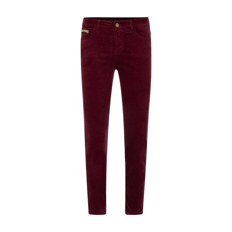 Marc Cain Casual broeken Hose SILVI bright maroon