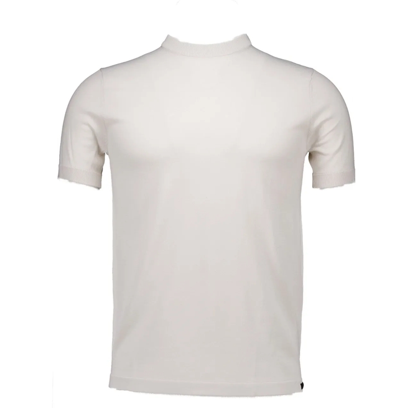 GENTI T-Shirt Genti Round Ss T-shirts Off White K9126-1260 weiß