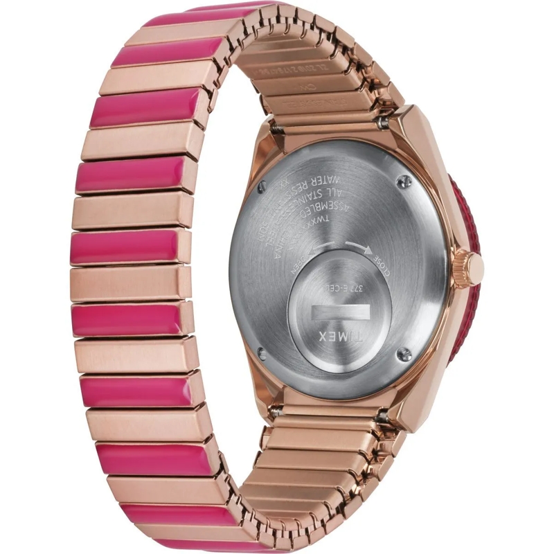 Timex Quarzuhr Quarz Analog Uhr Q Timexôøω pink(Image 5)