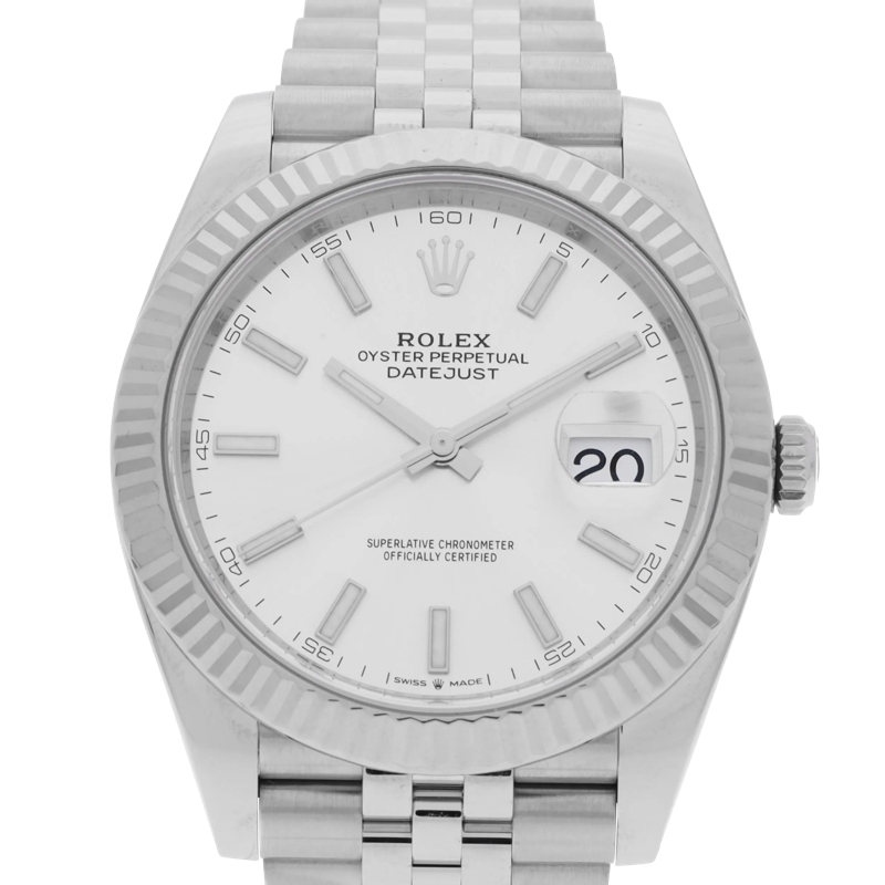 Rolex Automatikuhr Datejust Silber