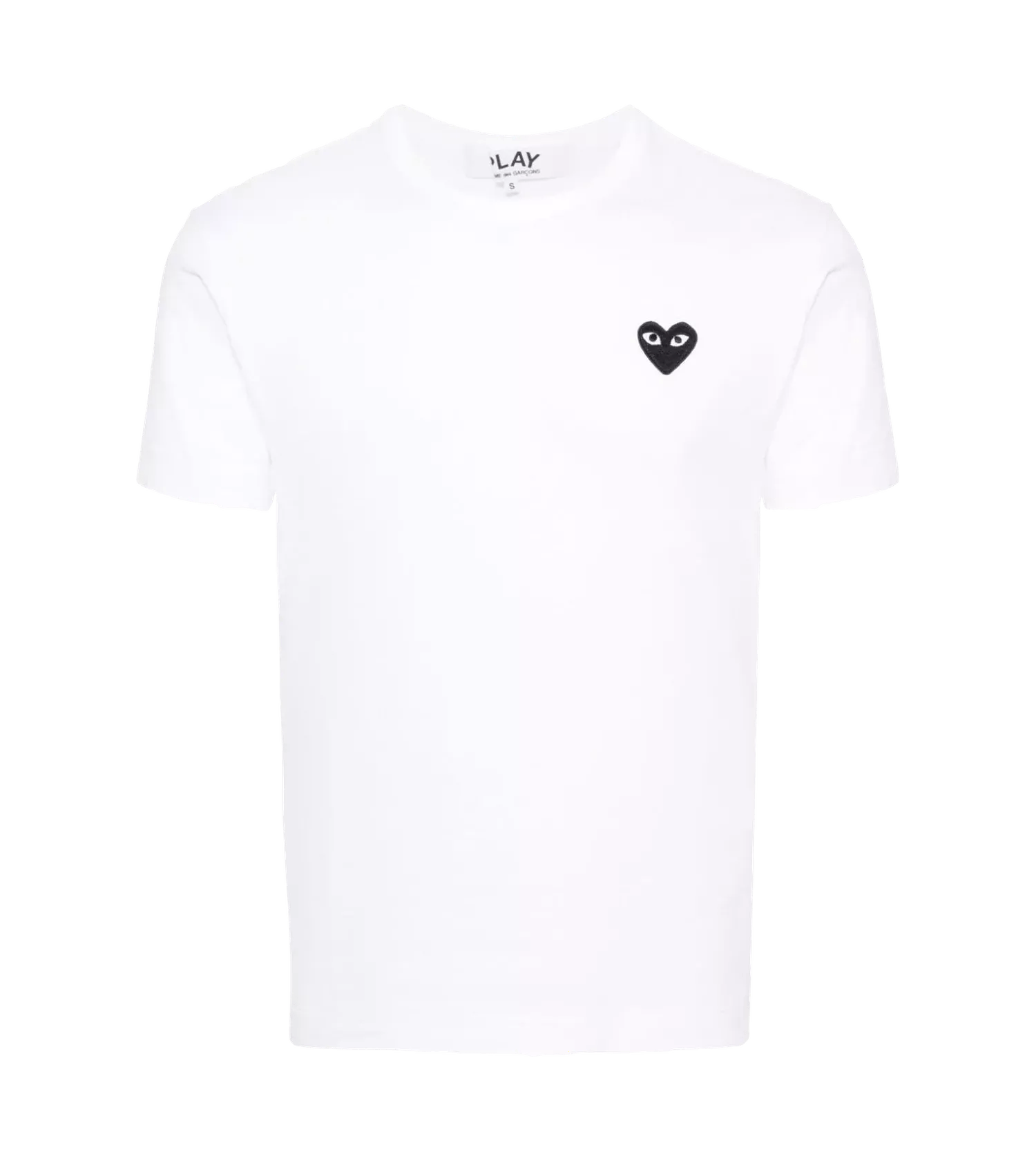 Comme des Garcons Play - T-Shirt mit Herz-Patch - Größe S - white