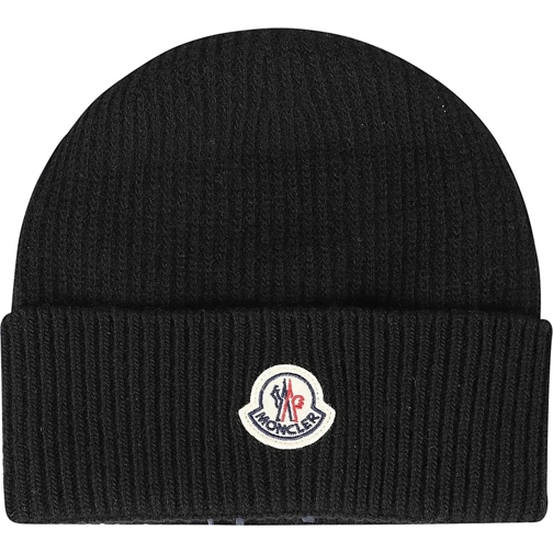 Moncler  Tricot Beanie Black schwarz