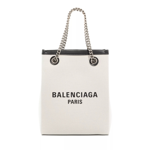 Balenciaga Duty Free Phone Holder Natural Black Crossbody Bag