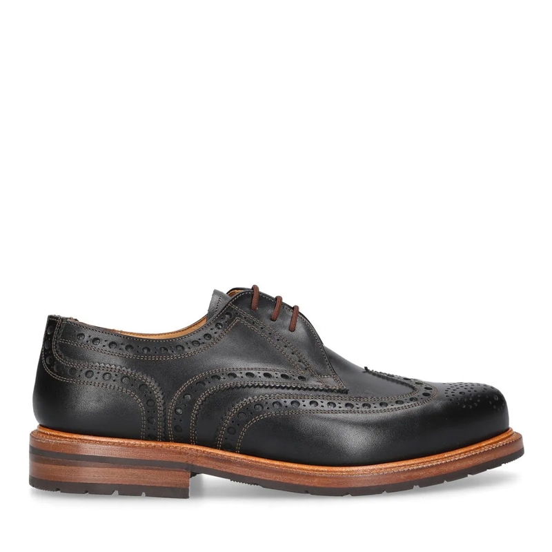 Heinrich Dinkelacker Chaussures à lacets Schnürer Janosh K Full-Brogue FC schwarz
