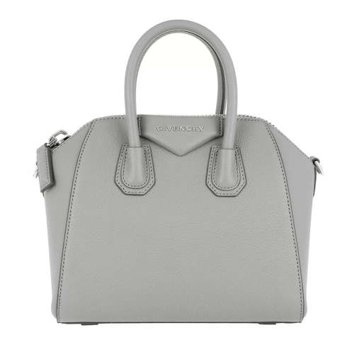 Givenchy Mini Antigona Tote Pearl Grey Bowling Bag