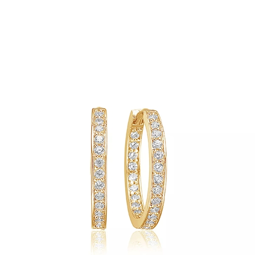 Sif Jakobs Jewellery Corte Earrings 18K Yellow Gold Plated Créole