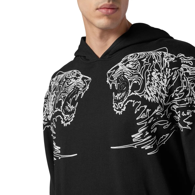 Plein Sport Top Hoodie Tiger schwarz(Image 2)