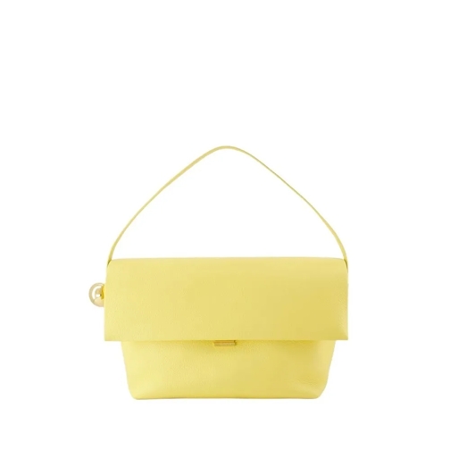 Jacquemus Sac à bandoulière Le Grand Rond Carre Bag - Leather - Light Yellow Yellow