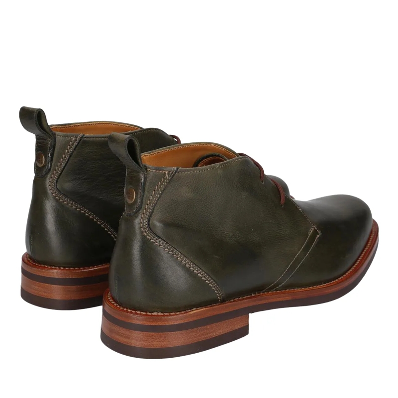 Heinrich Dinkelacker Bottes à lacets George Boots Genf Plain N dunkel-grün(Image 3)