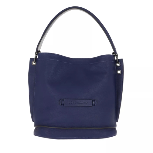 Longchamp Longchamp 3D Bag Leather Sapphire Bucket Bag