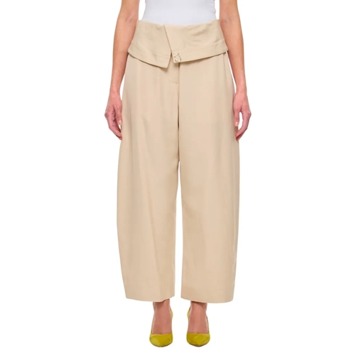 J.W.Anderson  Fold Over Trousers Neutrals