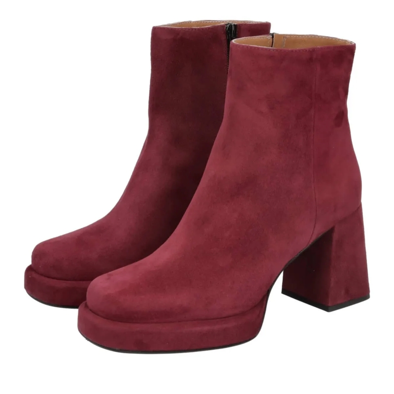 Thea Mika Stiefel Plateau-Stiefeletten bordeaux