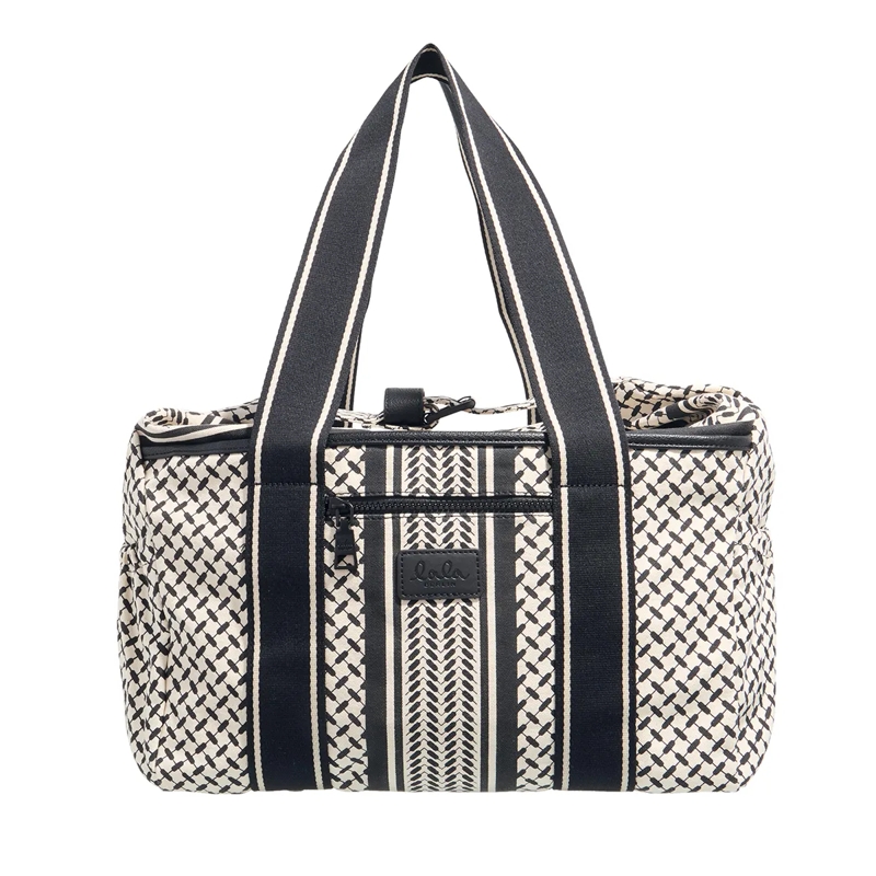 Lala Berlin Weekender Big Bag Muriel 2.0 Heritage Stripe Black