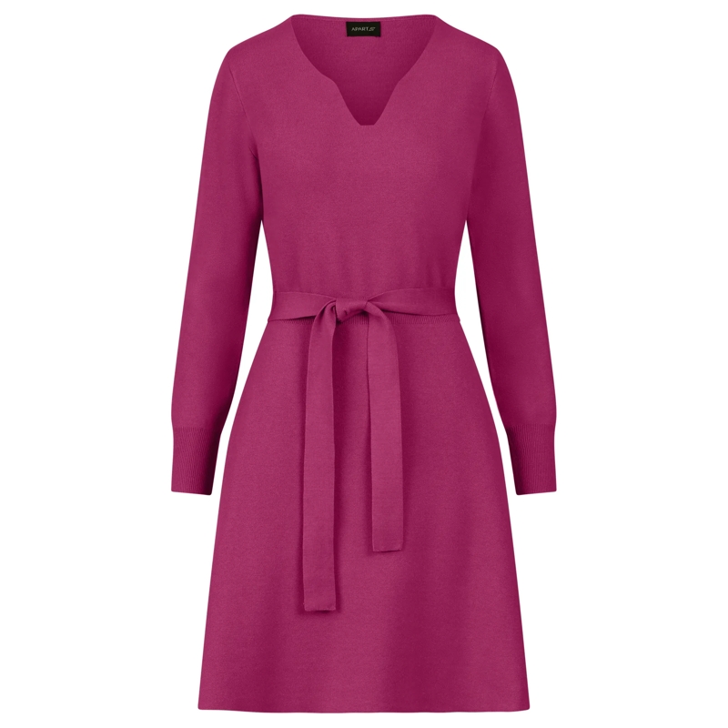 Apart Strickkleid Strickkleid lila