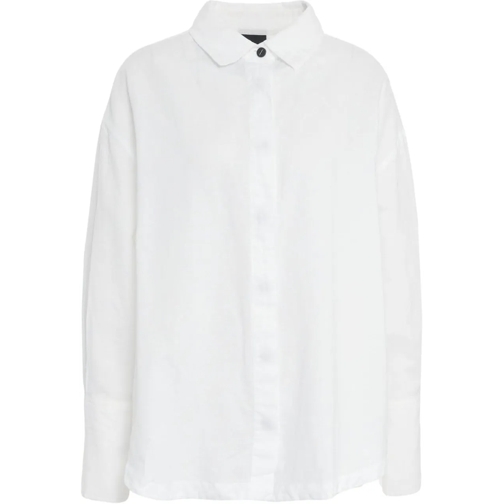 Thom Krom Chemisiers Linen blend oversize shirt weiß