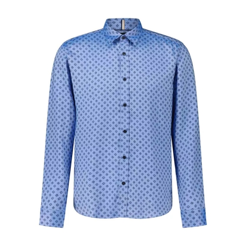 Boss Regular-Fit Hemd Liam mit Muster 48104506196314 Blau 