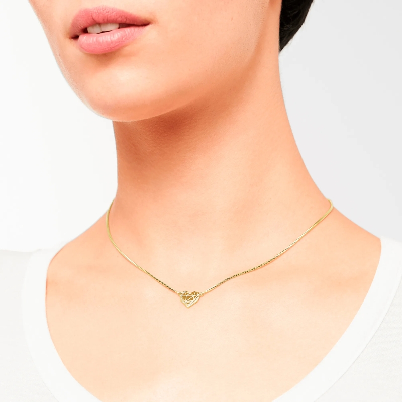 Liebeskind Berlin Mittellange Halskette Edelstahl The Broken Heart gold(Image 2)